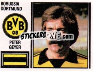 Cromo Peter Geyer - German Football Bundesliga 1980-1981 - Panini