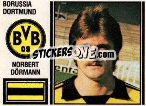 Cromo Norbert Dörmann - German Football Bundesliga 1980-1981 - Panini