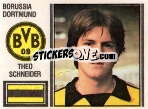 Sticker Theo Schneider - German Football Bundesliga 1980-1981 - Panini