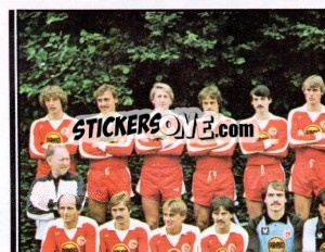 Sticker Mannschaft - German Football Bundesliga 1980-1981 - Panini