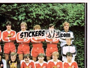 Sticker Mannschaft - German Football Bundesliga 1980-1981 - Panini