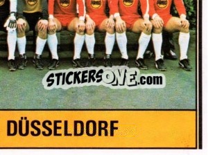 Sticker Mannschaft - German Football Bundesliga 1980-1981 - Panini