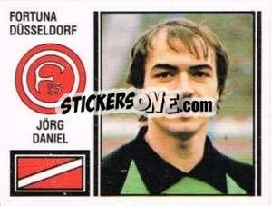 Cromo Jörg Daniel - German Football Bundesliga 1980-1981 - Panini