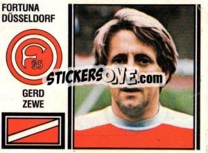 Sticker Gerd Zewe - German Football Bundesliga 1980-1981 - Panini