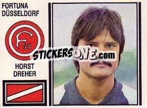 Sticker Horst Dreher - German Football Bundesliga 1980-1981 - Panini