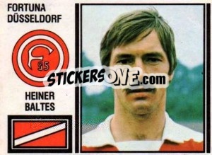 Sticker Heiner Baltes - German Football Bundesliga 1980-1981 - Panini
