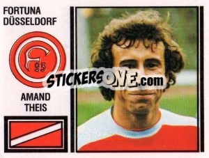 Sticker Amand Theis - German Football Bundesliga 1980-1981 - Panini