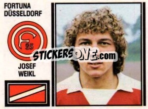 Cromo Josef Weikl - German Football Bundesliga 1980-1981 - Panini