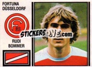 Cromo Rudi Bommer - German Football Bundesliga 1980-1981 - Panini