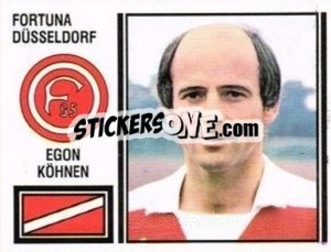 Sticker Egon Köhnen - German Football Bundesliga 1980-1981 - Panini