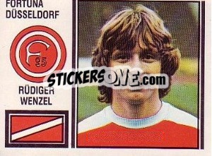 Cromo Rüdiger Wenzel - German Football Bundesliga 1980-1981 - Panini