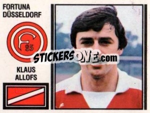 Sticker Klaus Allofs - German Football Bundesliga 1980-1981 - Panini