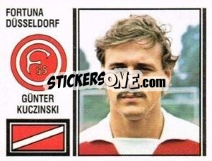 Cromo Günter Kuczinski - German Football Bundesliga 1980-1981 - Panini