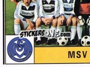 Sticker Mannschaft - German Football Bundesliga 1980-1981 - Panini