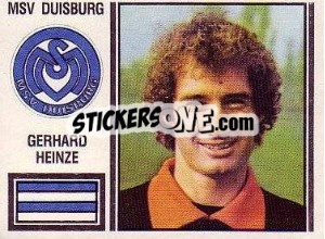 Cromo Gerhard Heinze - German Football Bundesliga 1980-1981 - Panini
