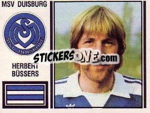 Figurina Herbert Büssers - German Football Bundesliga 1980-1981 - Panini