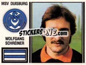 Cromo Wolfgang Schreiner - German Football Bundesliga 1980-1981 - Panini