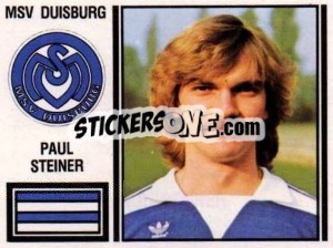 Sticker Pail Steiner - German Football Bundesliga 1980-1981 - Panini