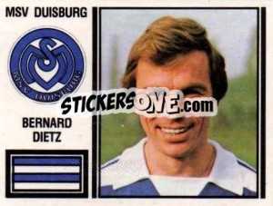 Figurina Bernard Dietz - German Football Bundesliga 1980-1981 - Panini