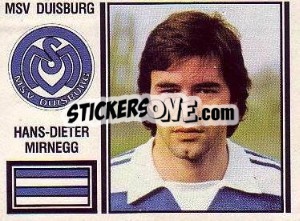 Figurina HansDieter Mitnegg - German Football Bundesliga 1980-1981 - Panini