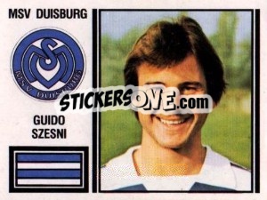 Sticker Guido Szesni - German Football Bundesliga 1980-1981 - Panini