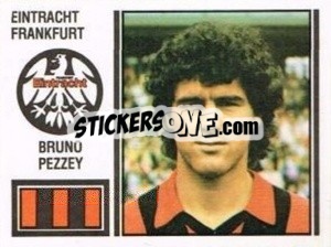 Sticker Bruno Pezzey - German Football Bundesliga 1980-1981 - Panini
