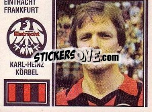 Sticker Karl-Heinz Körbel - German Football Bundesliga 1980-1981 - Panini
