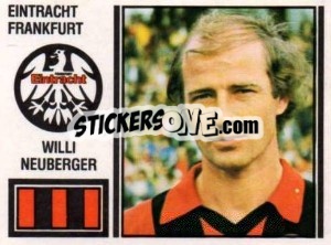 Sticker Willi Neuberger - German Football Bundesliga 1980-1981 - Panini