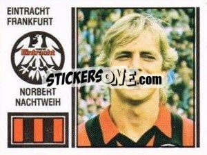 Sticker Norbert Nachtweih - German Football Bundesliga 1980-1981 - Panini