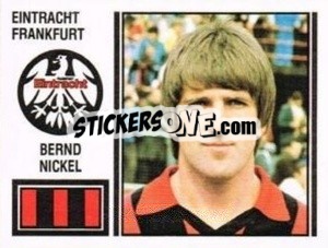 Cromo Bernd Nickel - German Football Bundesliga 1980-1981 - Panini
