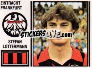 Sticker Stefan Lottermann - German Football Bundesliga 1980-1981 - Panini