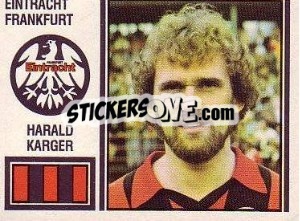 Cromo Harald Karger - German Football Bundesliga 1980-1981 - Panini