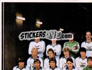 Sticker Mannschaft - German Football Bundesliga 1980-1981 - Panini