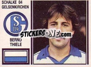 Cromo Bernd Thiele - German Football Bundesliga 1980-1981 - Panini