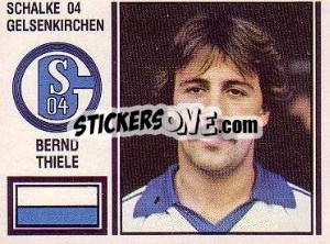 Sticker Bernd Thiele - German Football Bundesliga 1980-1981 n. 141 - Panini