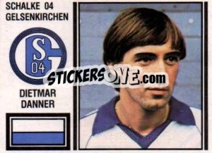 Sticker Dietmar Danner - German Football Bundesliga 1980-1981 n. 145 - Panini