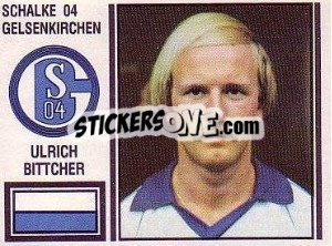 Sticker Ulrich Bittcher - German Football Bundesliga 1980-1981 - Panini