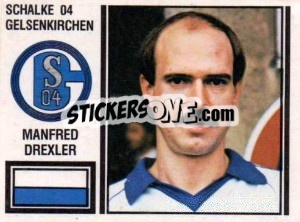 Cromo Manfred Drexler - German Football Bundesliga 1980-1981 - Panini