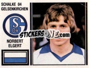 Cromo Norbert Elgert - German Football Bundesliga 1980-1981 - Panini