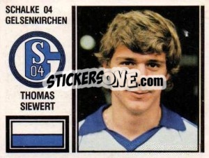 Sticker Thomas Siewert - German Football Bundesliga 1980-1981 - Panini