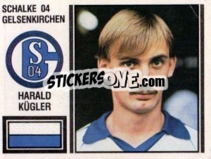 Cromo Harald Kügler - German Football Bundesliga 1980-1981 - Panini