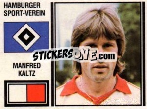 Sticker Manfred Kaltz - German Football Bundesliga 1980-1981 - Panini