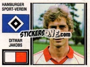 Cromo Dittmar Jakobs - German Football Bundesliga 1980-1981 - Panini