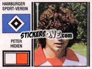 Cromo Peter Hidien - German Football Bundesliga 1980-1981 - Panini