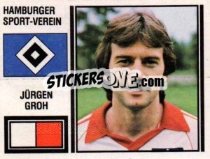 Sticker Jürgen Groh - German Football Bundesliga 1980-1981 - Panini