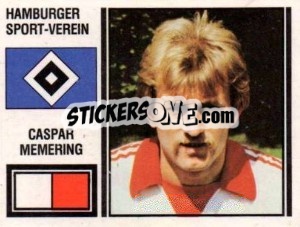 Sticker Caspar Memering - German Football Bundesliga 1980-1981 - Panini