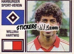 Sticker William Hartwig - German Football Bundesliga 1980-1981 - Panini