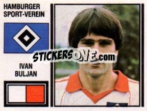 Sticker Ivan Buljan - German Football Bundesliga 1980-1981 - Panini