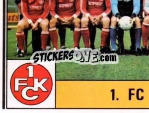 Sticker Mannschaft - German Football Bundesliga 1980-1981 - Panini