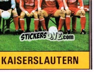 Sticker Mannschaft - German Football Bundesliga 1980-1981 - Panini